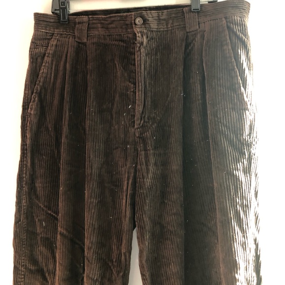 Men’s brown corduroy pants Navy & Green 36 waist, lenth 32”. - Picture 12 of 12